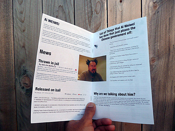 Archinect Zine #1, the AI WEIWEI issue