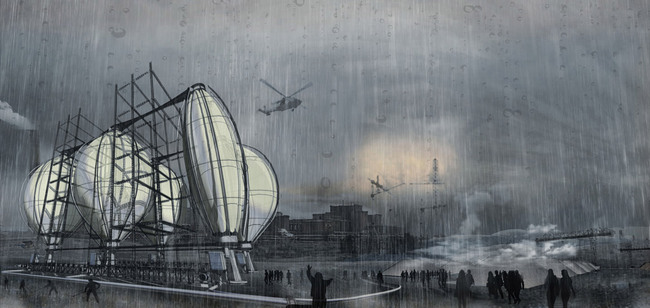 Detail from the first prize-winning board by Lindsay Griggs, Jason Tan, Reece Vigelsaks, Robert Barker