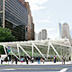 Architecture Research Office: Market-Park: A Farmer's Market over the Brooklyn-Battery Tunnel, from Five Principles for Greenwich South, New York, NY, 2009. Image: Architecture Research Office