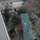 Bird's eye view of Ball Nogues' proposed pavilion