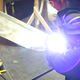 Laying a bead.