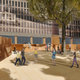 proposed Eisenhower Memorial by Gehry Partners, LLP, 2012 (“The Elder Statesman” photograph from an original print by Yousuf Karsh, 1966)