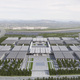 View over the fairgrounds to the river Haihe (Image: gmp · von Gerkan, Marg and Partners · Architects)
