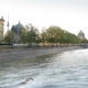 Global Holcim Awards Bronze 2012: Urban renewal and swimming-pool precinct, Berlin, Germany by Tim & Jan Edler, realities united, Germany in collaboration with Denise Dih, DODK, Germany, Heiko Sieker, Ingenieurgesellschaft Prof. Dr. Sieker, Germany, Anna Lundquist, Christian Bohne, Man Made Land, Germany: View of pool area towards Dom, Lustgarten and Castle. (Image © Holcim Foundation)