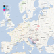 Route of Eastern Europe backpacking. Map by Jennifer Wong.