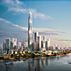 Over 10 million square meters of mixed-use development will be located within walking distance of Baietan’s subway stations. (Image: SOM | © Crystal CG)