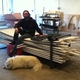 Bench/PVC storage device by Farid Rakun as storage rack