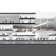 Section showing the integration of the central block overlooking the LabCity (Image courtesy of OMA)