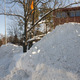 Snow in Espoo, Finland.