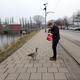 Alexander Morley and a curious duck