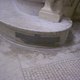 Duck-tape on a curvature of a marble/granite stair base! This is appalling and deplorable and shows just detrimental the renovation work was!