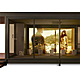 Architects Marmol Radziner Prefab created a pop-up showroom to debut Kohler numi at tradeshows. Pictured is an exterior shot.