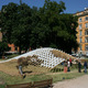 Grid (h)ome pavillon in Rome, Italy by COdesignLab, UniNa, Selve del Balzo, InArch, Casa dell'Architettura (team member: Silvia Piccione)
