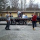 Anna and Ryan help unload the leftover Alpolic
