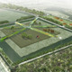 Rendering, aerial view (Image: LOLA)