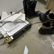 Charging the foam cutter with a boot (it works).