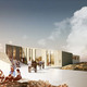 Rendering, Culture Center, summer (Image: David Garcia Studio and Henning Larsen Architects)