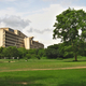 The Secretariat in its bed of green