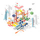 CCTV/OMA - Axon Exploded, Image courtesy of OMA