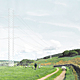 P205 Newtown Studio Team: Architect: New Town Studio Engineer: Structure Workshop The existing lattice pylon is our inspiration. The deference to landscape and sky – look through me, not at me. The lightness, efficiency and ingenuity. Could the lattice become more open, more transparent as it rose? Could the form be simpler, more modest, a post rather than the ‘bestriding’ giant of Betjeman’s ‘Inexpensive Progress’? Could the pylon be calm seen alone in a field, a whirr sped past...