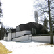 Exterior of Vuoksenniska Church (Church of 3 Crosses), Vuoksenniska, Finland 1958