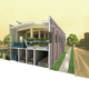 Lisbon Food Village aquaponics building via Peter Trio