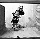 Fig 4: stacked plywood being milled by six-axis robotic arm