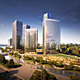 View across river (Image: Goettsch Partners)