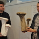 Christian and Mark showcase their toadstools