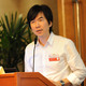 Discussing the Holcim Awards Bronze 2011 Asia Pacific winner for “Ecologically-designed retail and commercial building, Putrajaya, Malaysia” Andy Chong of T. R. Hamzah & Yeang International Sdn. Bhd., Malaysia on behalf of project authors Ken Yeang and Tengku Robert Hamzah.