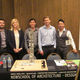 The winning NSAD team at the Mock Firm competition (left to right): Carlos Sandoval, Monika Banakaite, Lam Thanh Nguyen, Brandon Nash, and Wilfred Briones.
