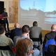 Student presents project for A.UD SUPRASTUDIO Culture Now review led by Thom Mayne