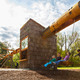 The large swing is fun for children and grown-ups alike. Courtesy VIMA.