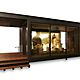 Architects Marmol Radziner Prefab created a pop-up showroom to debut Kohler numi at tradeshows. Pictured is an exterior shot.