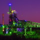 Landschaftspark Duisburg Nord by night, Germany