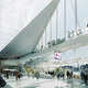 View to marine plaza from departure hall (Image: Labtop)