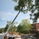 design_buildLAB students at Virginia Tech finally began assembling the prefabricated portions of their project.