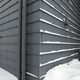 Horizontal standing seam wall cladding on Rovaniemi Airport by Heikkinen-Komonen