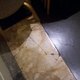 A badly treated marble marker where originally a San Domingo paneled fireplace and mantel stood in the State Library of the Hotel. It was torn from its moorings and has disappeared all together. The marker looks as if someone dropped something very heavy on the stone...