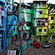 Favela Painting: Praça Cantão, Favela Painting project. Artists: Jeroen Koolhaas and Dre Urhahn, Haas&Hahn (Netherlands), with Santa Marta community youth and Coral Paint Company. Santa Marta comunidade (community), Rio de Janeiro, Brazil, 2009-10. Photo: © Haas&Hahn 