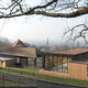 View from the animal enclosure, overlooking the new Pavilion, refurbished Dutch Barn and bandstand (Photo: Michael Harding)