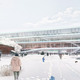 View from Kansalaistori Piazza to main entrance (Image: Kubota & Bachmann Architects+Martinez)