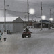 A cluster activates the space outside the Northern Store while also measuring changes in permafrost around building foundations. New street lighting improves safety at night.