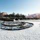 The new university building within its historical surroundings (Image: 3XN)