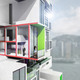 Enjoying Victoria Harbor view with double-height living space at 65th floor, south orientation (Image: Y Design Office)