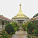 The pagoda and flanking Dhamma Halls