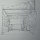 Drawing at Säynätsalo Townhall 