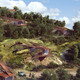 Hillside view. (Rendered in collaboration with Viktor Ramos)