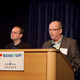 Richard Roark (left) and Stephen Benz (right) of OLIN present winning entry “Meeting Green” in the Neighborhood/Residential Category © CG Lawrence Photography (Gregory Clarke)