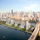 Cornell's proposed new NYC tech campus by SOM & Field Operations, with a building by Morphosis